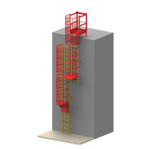 escalera de jaula de fibra de vidrio FRP para industy