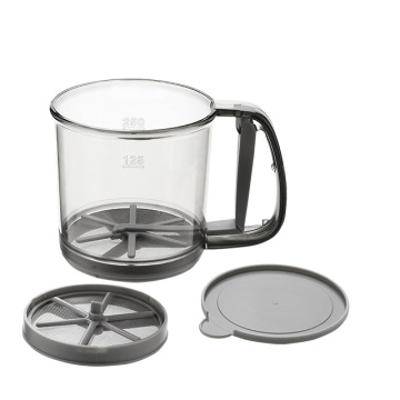 Semi-Automatic Hand-Held Flour Sifter - Plastic Baking Tool for Kitchen Accessories