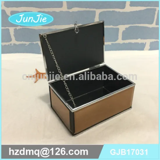 Gift box jewelry box made in china glass jewelry box