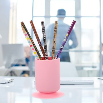 Silicone Suction Cup Pen Holder for Desk Organization