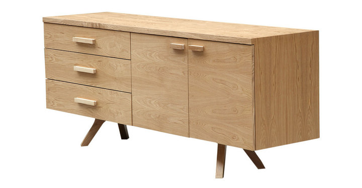 Charles retro modern credenza cabinet sideboard