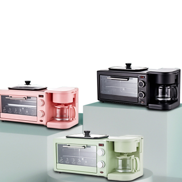3 in 1 Breakfast Machine: Coffee Maker, Toaster, and Oven