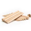 Aste tonde in legno di frassino naturale