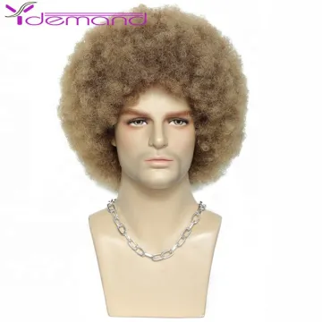 Y Demand Short Synthetic Wigs Party Black Men/Women Layered Full Replacement Hair Daily Wigs For Black Men