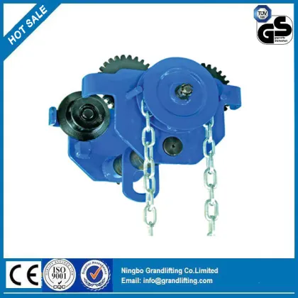 P Type Hand Chain Plain Trolley