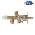 Brass Gas Valve with Dual Connections