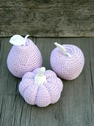 Baby Boy Gift Crochet Vegetables Pumpkins Rattle First Birthday Ideas Brother Sister New gift