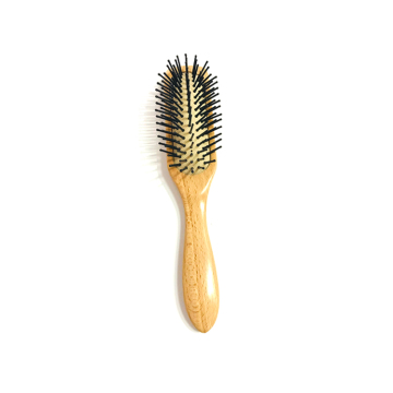 Men's Luxury Wooden Detangle Comb and Hairbrush Set: Round Angel Design for Smooth Hair Care