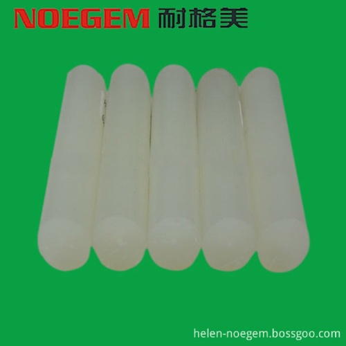 Rod de plástico branco de polipropileno da cor natural branca