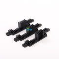 Black anodized extruded heatsinks