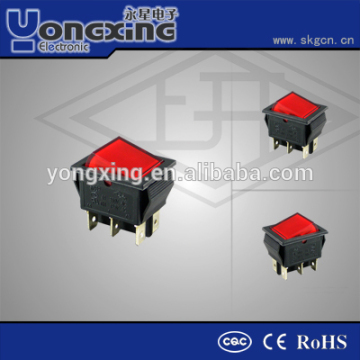 KCD 16A 250VAC led 6 pins rocker switch