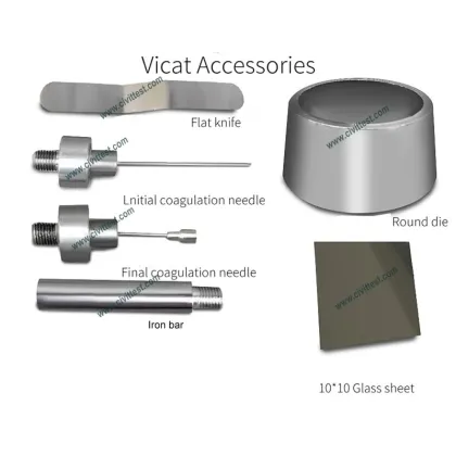 EN 196-3 & ASTM C187, C191 Cement Consistency Needle & Vicat Apparatus