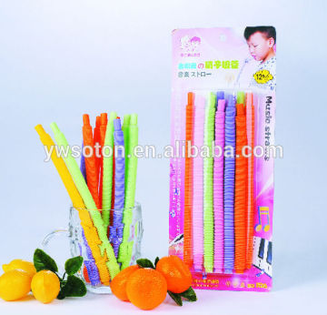 Party funny Straw/Disposable music plastic drinking straws/Whistle straws/hard plastic drinking straw