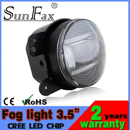 Newest!!! Round fog light with DRL C REE auto led headlight, 3.5 inch 15w fog light for Jeep, trucks, harley