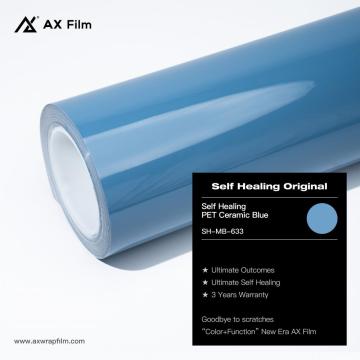 Self Healing Seramic Blue Vinyl Wrap 1.52*18m