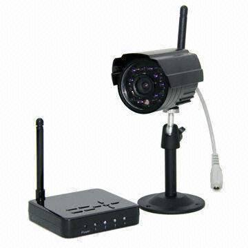 2.4GHz Digital Wireless/SD Card DVR, 1/4-inch CMOS, 420TVL, IP65, Night Vision