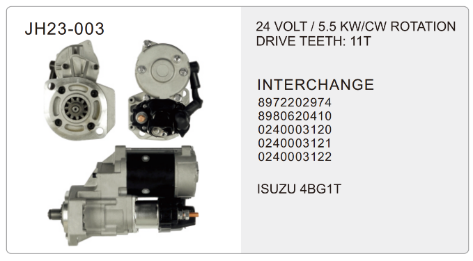 truck starter-JH23-003-X