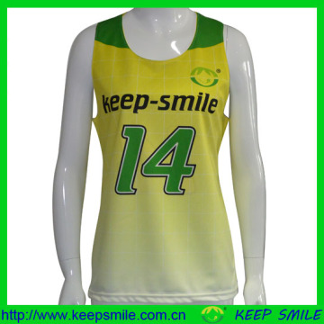 Custom Made Sublimation Girl's Lacrosse Race Back Reversible Top