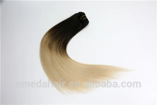 remy human hair cheap clip in hair extensions JF0007