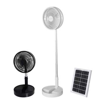 Retractable Foldable Solar Fan for Camping