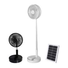 Ventilador solar dobrável retrátil para acampar