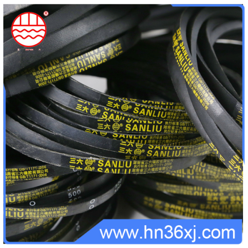 Automatic link connnecting rubber v belt