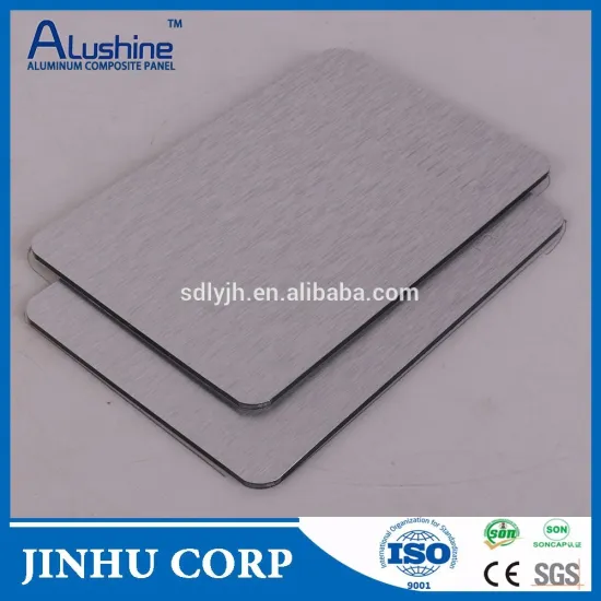 brush silver acp panel aluminum composite panel building material manufacture