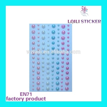 self adhesive pearl sticker for ipad decoration,high glossiness