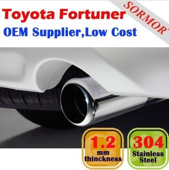 Toyota Fortuner muffler, exhaust muffler pipe, muffler cutter