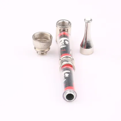 Cross-border spot 142mm aluminum alloy metal smoking pipe pipe with filter plate