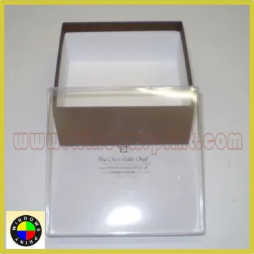 Paper Chocolate Box With Clear Lid