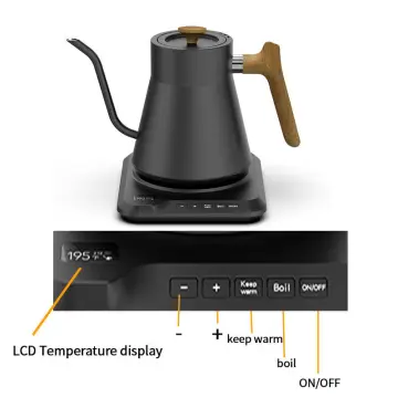 1000ML Variable Temperature Control Gooseneck Electric Kettle: Perfect Coffee and Tea Accessories for Pour Over Brewing