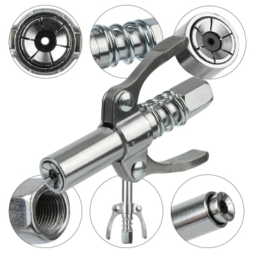 10000 PSI NPT Grease Gun Coupler with 30cm Hose for Oil Pump and Lubricant Tip