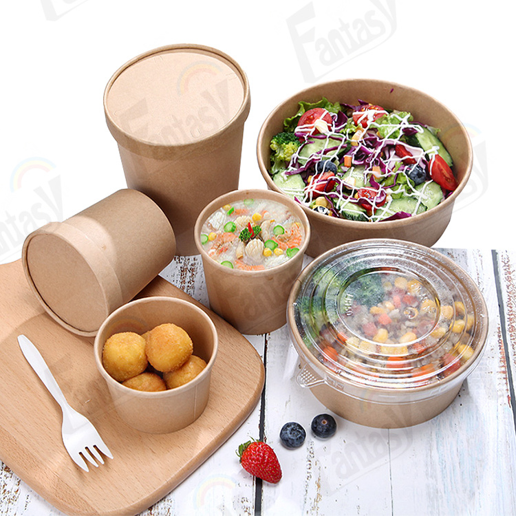 Kraft Paper Salad Bowl