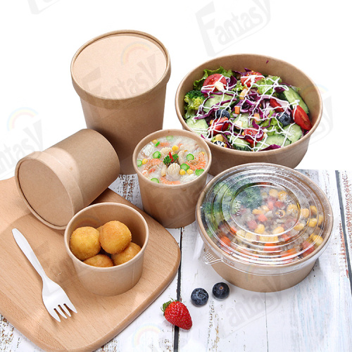 Safe Packaging Salad Spaghetti Food Paper Bowl