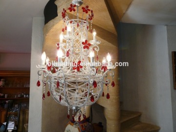 Modern crystal large chandeliers for high ceilings