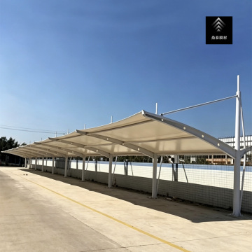 Modern Parking Space Roof Featuring Integrated Awning