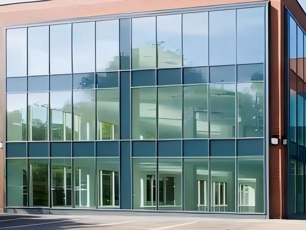 Insulating laminated curtain wall glass