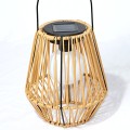 Wicker bamboo strip ambience outdoor lights