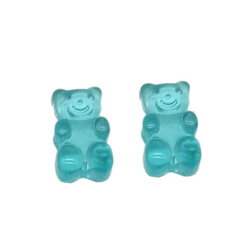 Charme d&#39;ours gommeux en résine transparente de 13mm pour les charmes de Slime de centre d&#39;arc de cheveux de charme de porte-clés