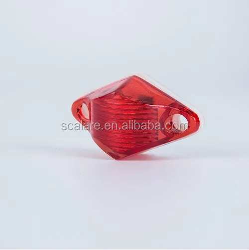 12V 2 Inch Red Devil's Eye LED Side Marker and Clearance Lights for Trucks/Trailers/Tractors/Cars/Caravans