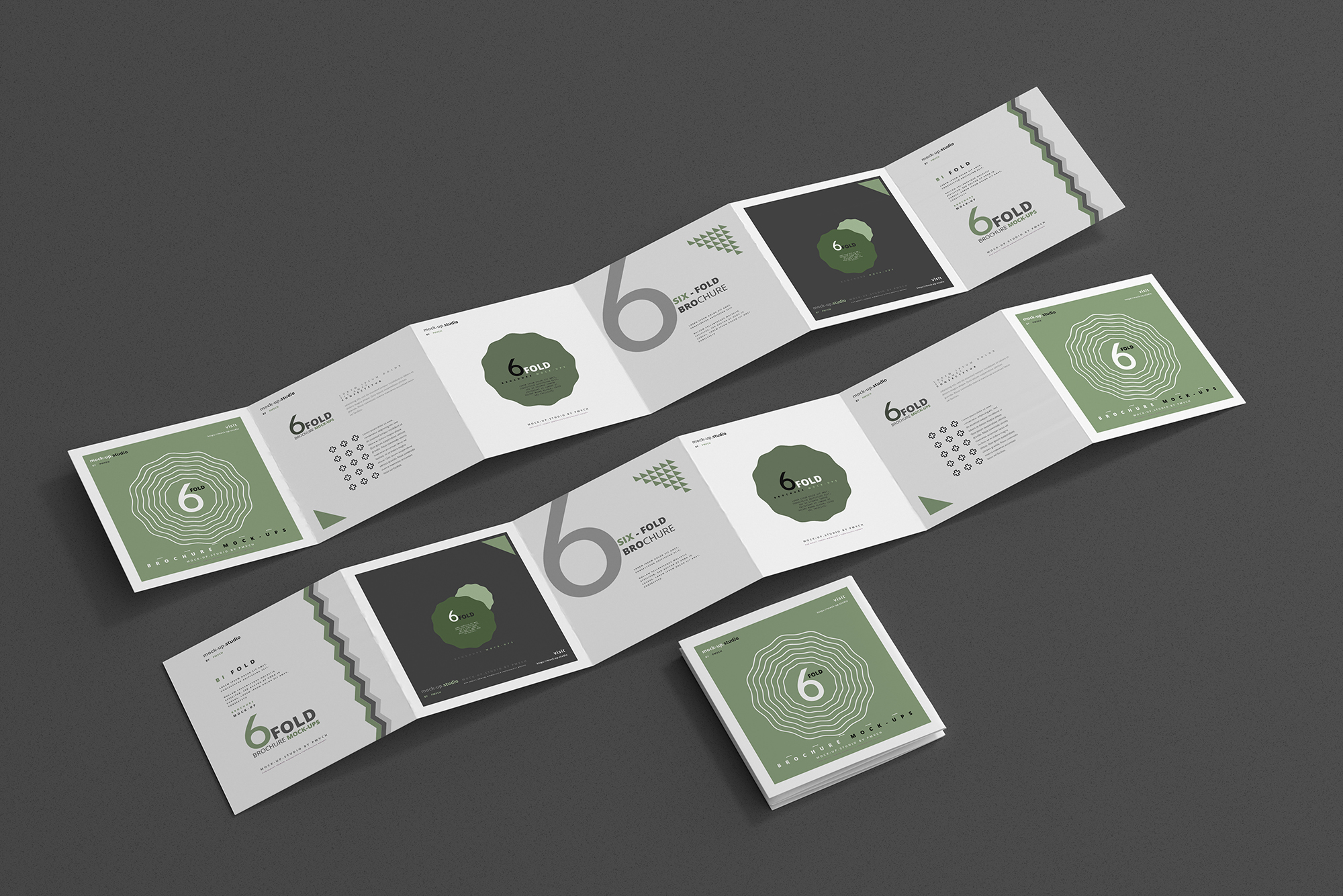 Folheto profissional de marketing de seis vezes