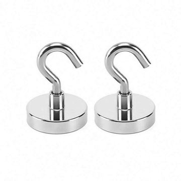 Customized High-Quality Neodymium Rare Earth Magnet Hooks - 25LBS Permanent Industrial Magnet