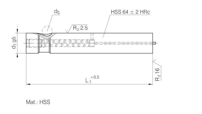 Ball-lock Punches with Ejector Pin Heavy Duty HSS