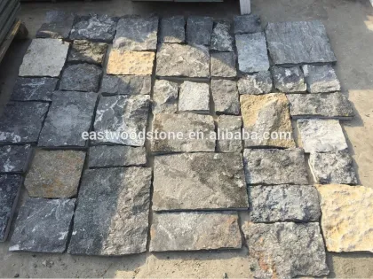 slade dark grey natural limestone pavers