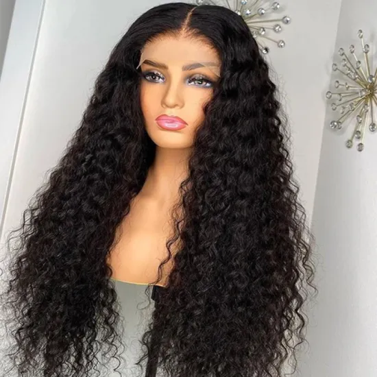 Wholesale Deep Wave Hd Full Lace Front Wig Baby Hair.   Cheap Raw Brazilian Virgin Human Hair Glueless Lace Frontal Closure Wig