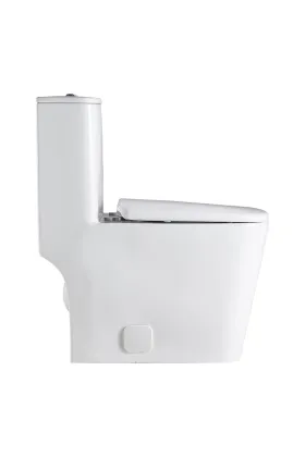 Modern Bathroom White Siphon Toilet - Hot Selling Ceramic Floor Type Sanitary Ware