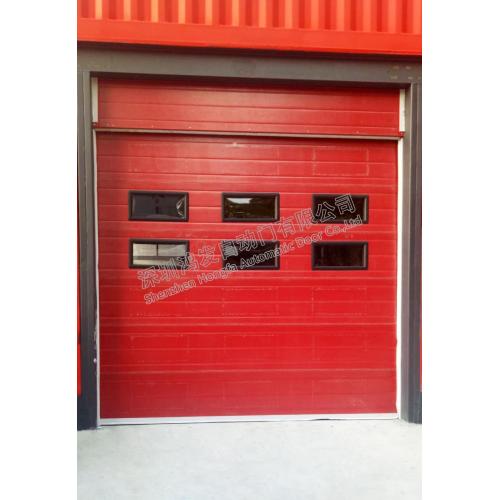 Pólýúretanfyllt Panel Industrial Sectional Overhead Door