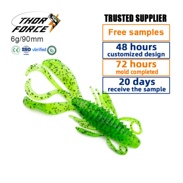 THORFORCE High-Quality TPR Shrimp Bait - Elastic Soft Lure for Fishing