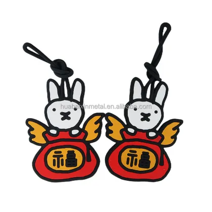 Cute Black Silicone Luggage Tag - Huabaixin Korean Version Customizable Little Lion Travel Equipment